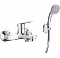 Bath mixer with shower set