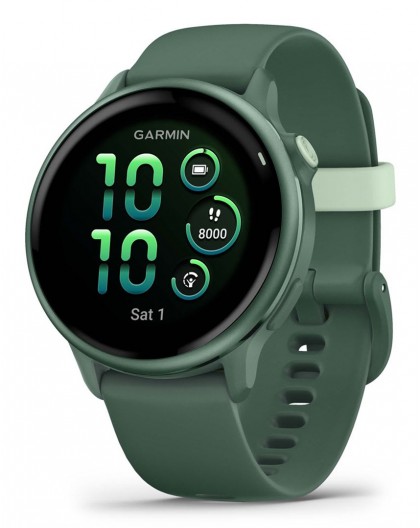 Garmin vívoactive 6 3.05 cm (1.2") AMOLED 42 mm Digital 390 x 390 pixels Touchscreen Green Wi-Fi GPS (satellite)