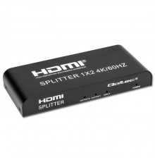 Qoltec 51797 Active HDMI Splitter 2 x HDMI 4K x 2K | 6Gb/s | 60Hz