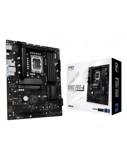 Asrock B860 Pro-A Intel B860 LGA 1851 (Socket V1) ATX