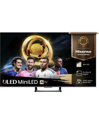 Hisense 55U7Q 139.7 cm (55") 4K Ultra HD Smart TV Wi-Fi Black 450 cd/m²