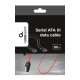 Gembird CC-SATAM-DATA SATA cable 0.5 m Black, Red