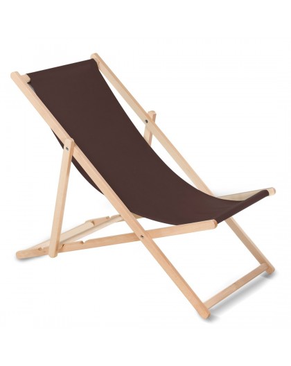 Classic beech lounger GreenBlue GB183M Melange brown