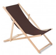 Classic beech lounger GreenBlue GB183M Melange brown