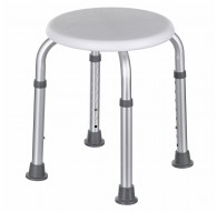 Round aluminium shower stool