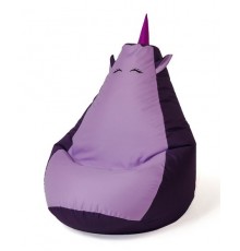 Sako bag pouffe Unicorn purple-light purple L 105 x 80 cm