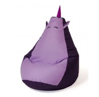 Sako bag pouffe Unicorn purple-light purple L 105 x 80 cm
