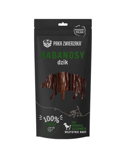 PAKA ZWIERZAKA Sausages Wild boar - dog treat - 80g