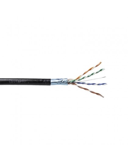 EmiterNet external gel-filled FTP (F/UTP) cat.5e cable, wire 4x2x0.5 PE+GEL