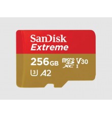 SanDisk Extreme 256 GB MicroSDXC UHS-I Class 10