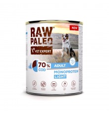 VETEXPERT Raw Paleo Cod Light Monoprotein - wet dog food - 800g
