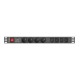 Lanberg Power strip Rack PDU (1u,10a,8x 230v,2m) pdu-04e04i-0200-iec-bk