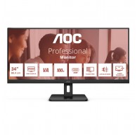 AOC U34E2M computer monitor 86.4 cm (34") 3440 x 1440 pixels Wide Quad HD Black
