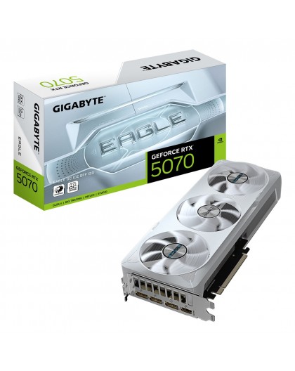 GIGABYTE GeForce RTX 5070 EAGLE OC ICE SFF 12G Graphics Card - 12GB GDDR7, 192bit, PCI-E 5.0, 2587 MHz Core Clock, 3 x DP 2.1a, 
