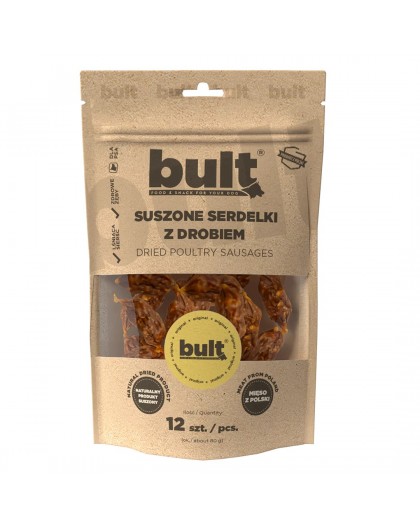 BULT Dried poultry sausages - dog treat - 12