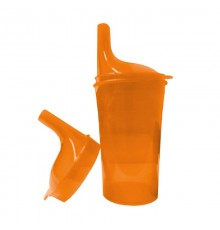 Safety cup to eat and drink orange