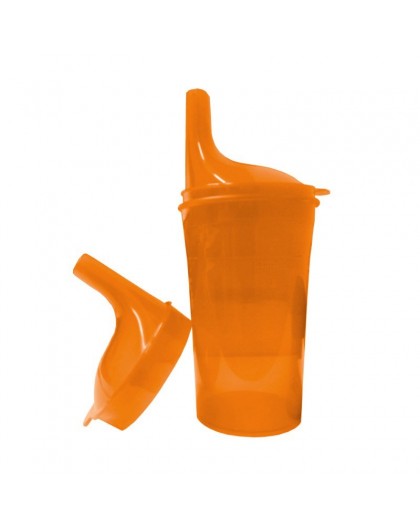 Safety cup to eat and drink orange