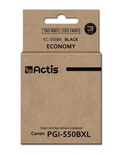 Actis KC-550Bk Ink (replacement for Canon PGI-550BK Standard 23 ml black)