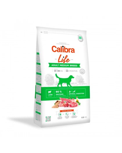 CALIBRA Dog Life Adult Medium Breed Lamb - dry dog food - 2,5kg