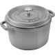 Staub Round Cast Iron Pot - 4.8 ltr, Graphite