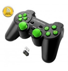 Esperanza EGG108G Gaming Controller Black, Green USB 2.0 Gamepad Analogue / Digital PC, Playstation 3