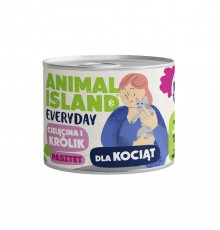 ANIMAL ISLAND Everyday Veal and rabbit for kittens - wet cat food - 185g