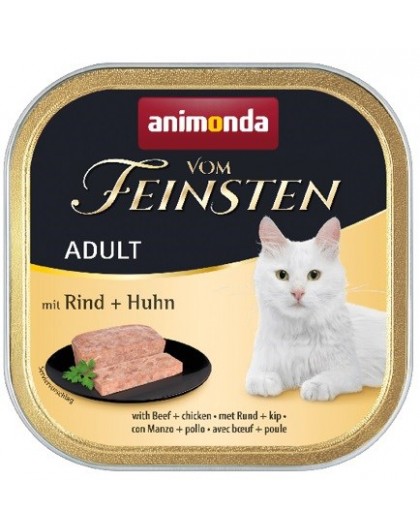 ANIMONDA Vom Feinsten Adult Beef with chicken - wet cat food - 100g