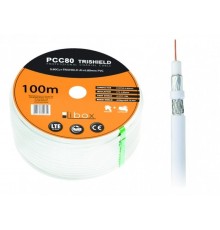 Libox Kabel koncentryczny PCC80 100m coaxial cable RG-6/U White