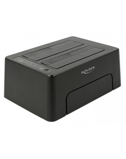 DeLOCK 63957 storage drive docking station USB 3.2 Gen 2 (3.1 Gen 2) Type-C Black