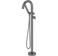 Freestanding bath faucet with shower set
