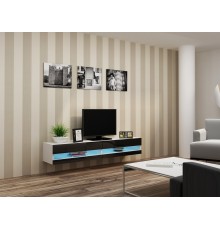 Cama TV stand VIGO NEW 30/180/40 white/black gloss