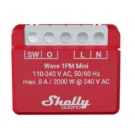 Shelly Qubino Wave 1PM Mini Z-Wave measuring-switching actuator Red
