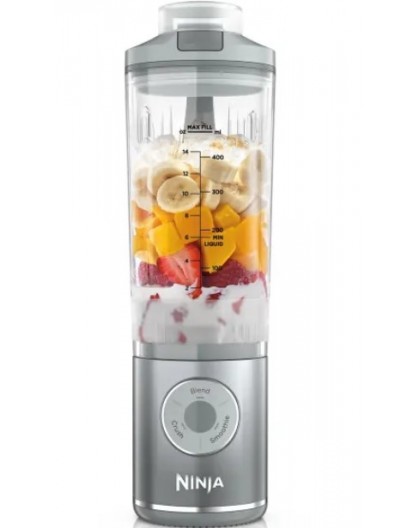 Ninja BC251EUSL 0.57 L Portable blender Silver, Transparent