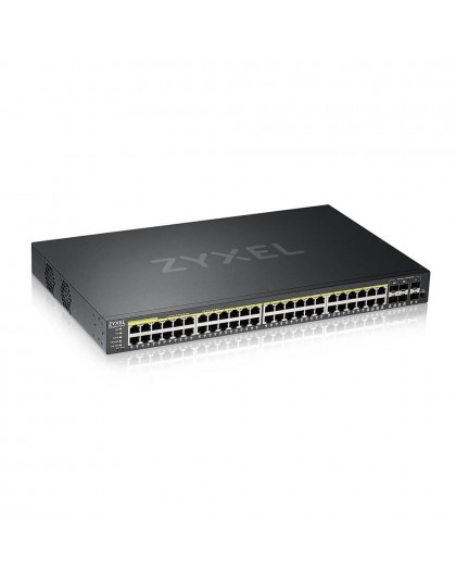 Zyxel GS2220-50HP-EU0101F network switch Managed L2 Gigabit Ethernet (10/100/1000) Power over Ethernet (PoE) Black