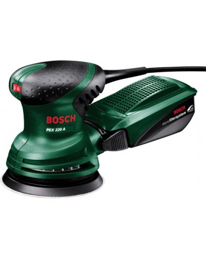 Bosch PEX 220 A Orbital sander 24000 OPM Black, Green