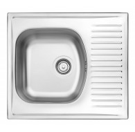 1-bowl steel sink with drainer