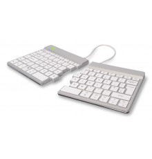 R-Go Tools Ergonomic keyboard R-Go Split Break with break software, ergonomic split keyboard, QWERTY (UK), Bluetooth, white
