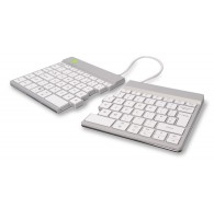 R-Go Tools Ergonomic keyboard R-Go Split Break with break software, ergonomic split keyboard, QWERTY (UK), Bluetooth, white