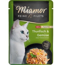 MIAMOR Fine Filets Tuna with vegetables in sauce - wet cat food - 100g