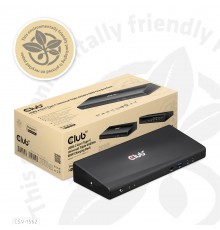 CLUB3D The CSV-1562 is an USB3.2 Gen1 Type-C Universal Triple 4K30Hz Charging Docking Station and is DisplayLink® Certified. The