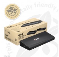 CLUB3D The CSV-1562 is an USB3.2 Gen1 Type-C Universal Triple 4K30Hz Charging Docking Station and is DisplayLink® Certified. The