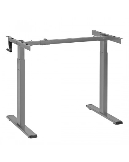 Maclean desk, manual height adjustment, without table top, for standing and sitting work, max 60 kg, max height 120 cm, MC-790NG
