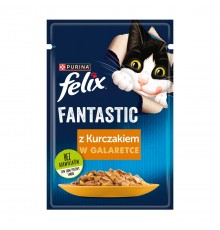 FELIX Fantastic with chicken in jelly - wet cat food - 85g