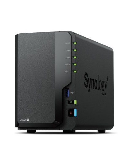 Synology DS225+ 2 Bay NAS Desktop Intel® Celeron® J4125 2 GB DDR4 Synology DSM Black - only Synology HDD