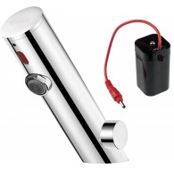 Touchless washbasin mixer with temperature control - 4xAA