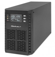 Qoltec Uninterruptible Power Supply (UPS) | 1kVA | 1000W | Power Factor 1.0 | LCD | EPO | USB | Online
