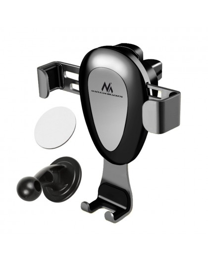 Maclean car phone holder, universal, for the ventilation grille, gravity, max. center distance 90mm, MC-324