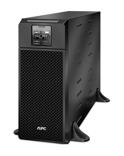 APC Smart-UPS On-Line, 6kVA/6kW, Tower, 230V, 6x C13+4x C19 IEC outlets, Network Card+SmartSlot, Extended runtime, W/O rail kit