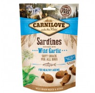 CARNILOVE Semi Moist Snack Sardines Enriched With Wild Garlic - Dog treat with sardines and garlic - 200 g