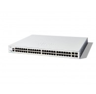 Cisco Catalyst 1300-48T-4X Managed Switch, 48 Port GE, 4x10GE SFP+, Limited Lifetime Protection (C1300-48T-4X)